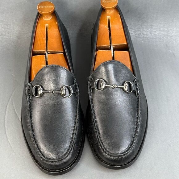 Johnston & Murphy Black Sheepskin Slip On Loafer shoes men’s size 13 New - Picture 2 of 10
